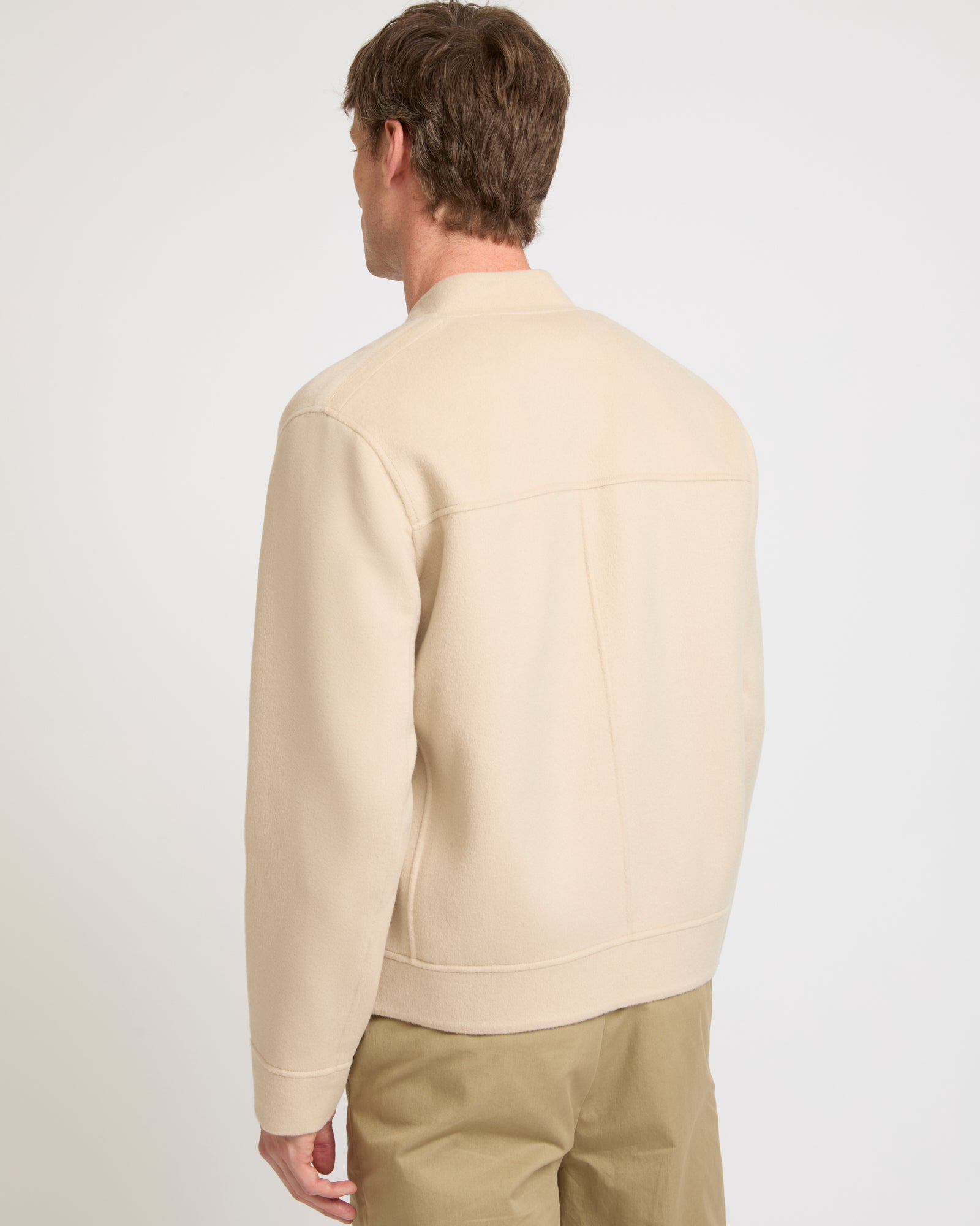 Summer sale - Double-sided cashmere varsity jacket -Yves Salomon - New spring summer collection