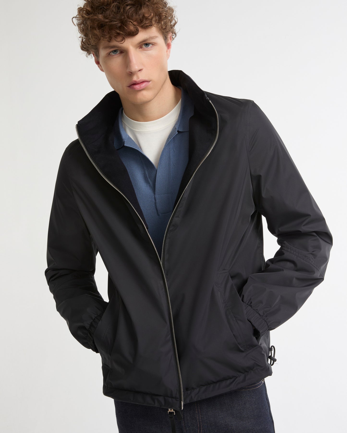 Reversible jacket in cashmere blend and technical fabric -Yves Salomon - New spring summer collection