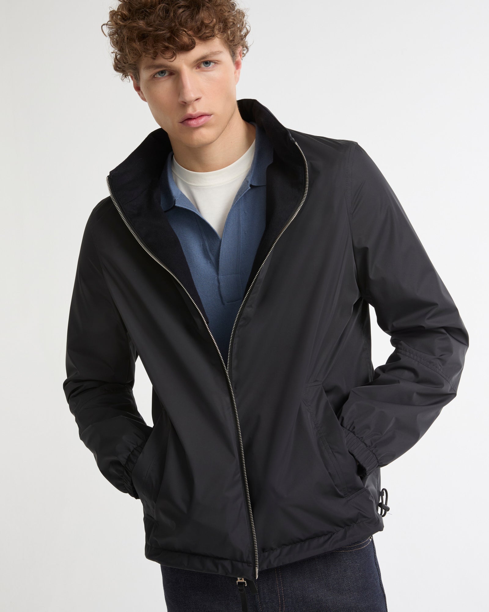 Reversible jacket in cashmere blend and technical fabric -Yves Salomon - New spring summer collection