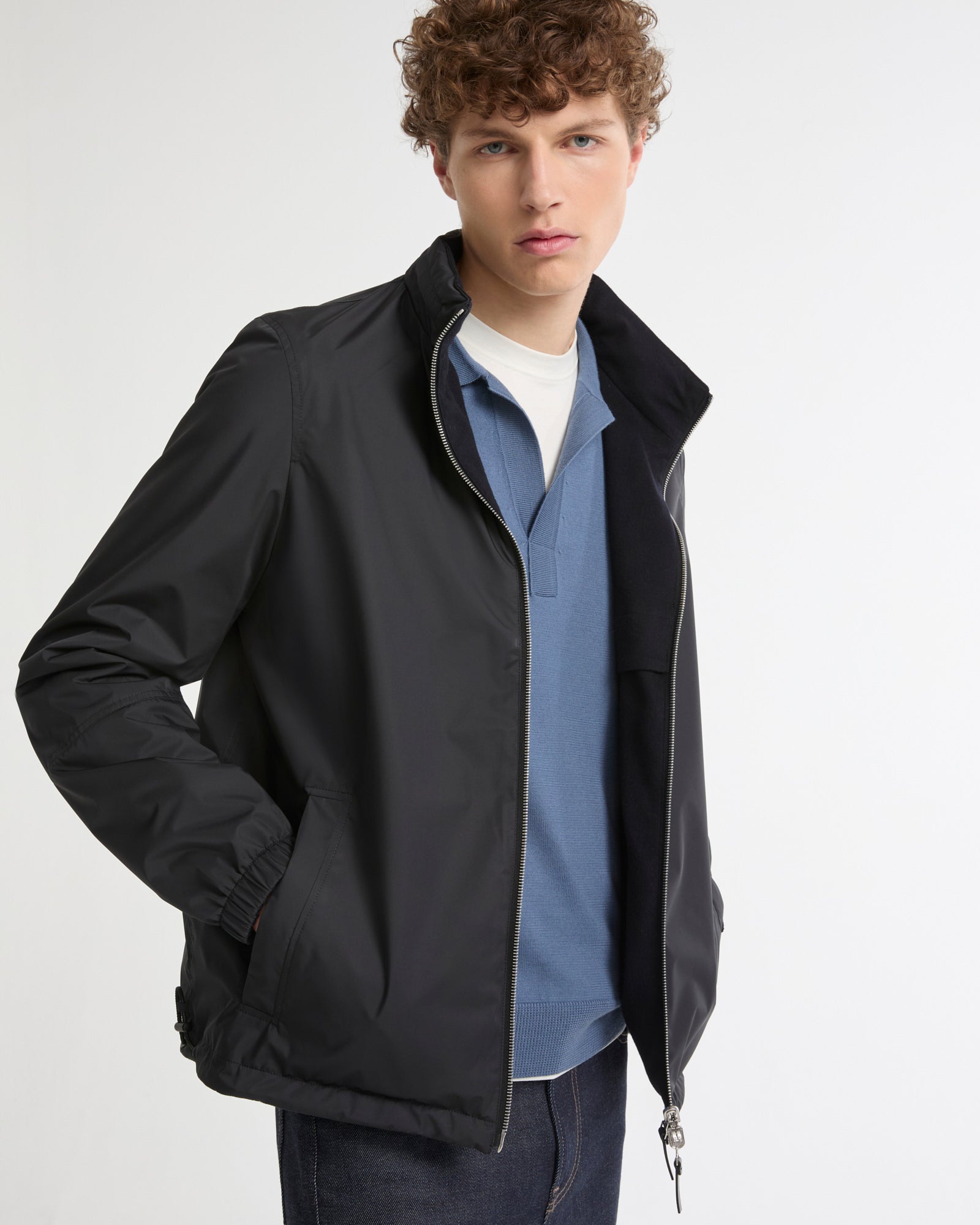Reversible jacket in cashmere blend and technical fabric -Yves Salomon - New spring summer collection