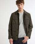 Waterproof technical fabric safari jacket