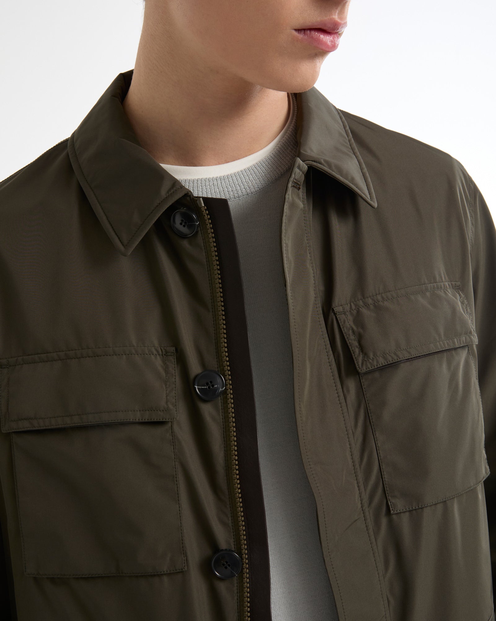 Waterproof technical fabric safari jacket -Yves Salomon - New spring summer collection