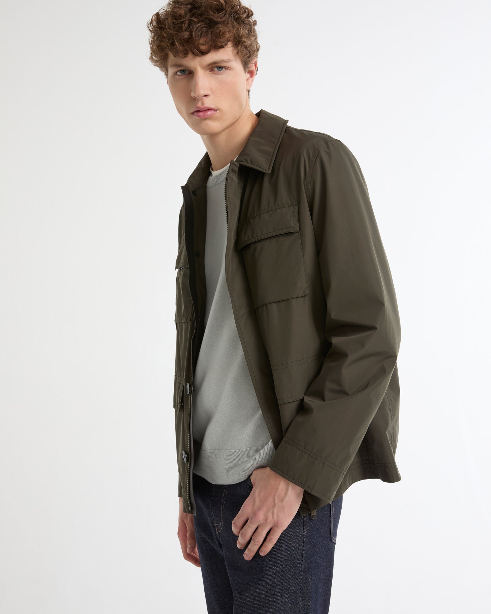 Waterproof technical fabric safari jacket -Yves Salomon - New spring summer collection