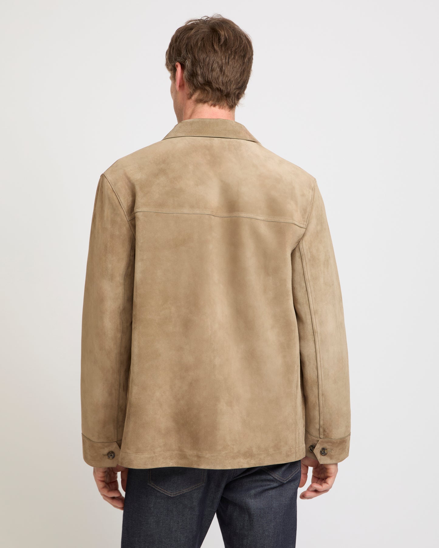 Suede-finish calfskin safari jacket -Yves Salomon - New spring summer collection
