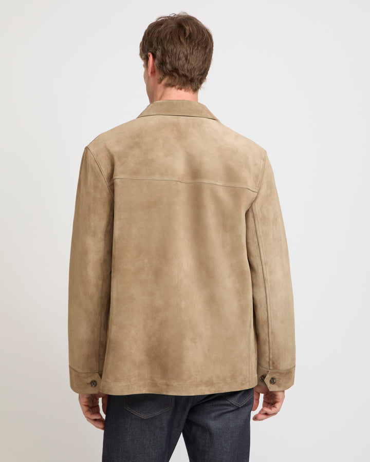 Suede-finish calfskin safari jacket -Yves Salomon - New spring summer collection