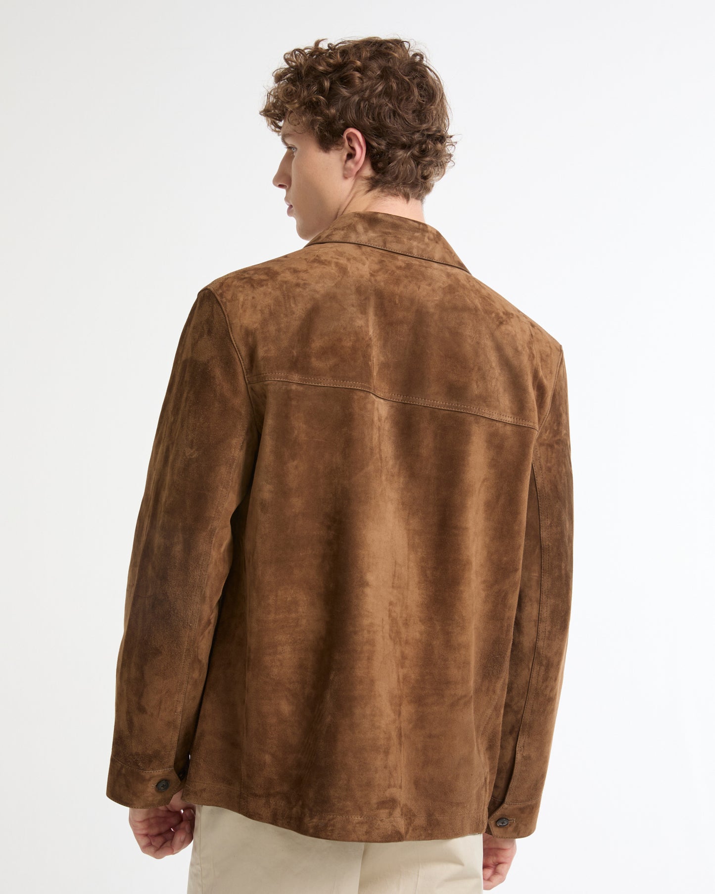 Suede-finish calfskin safari jacket -Yves Salomon - New spring summer collection
