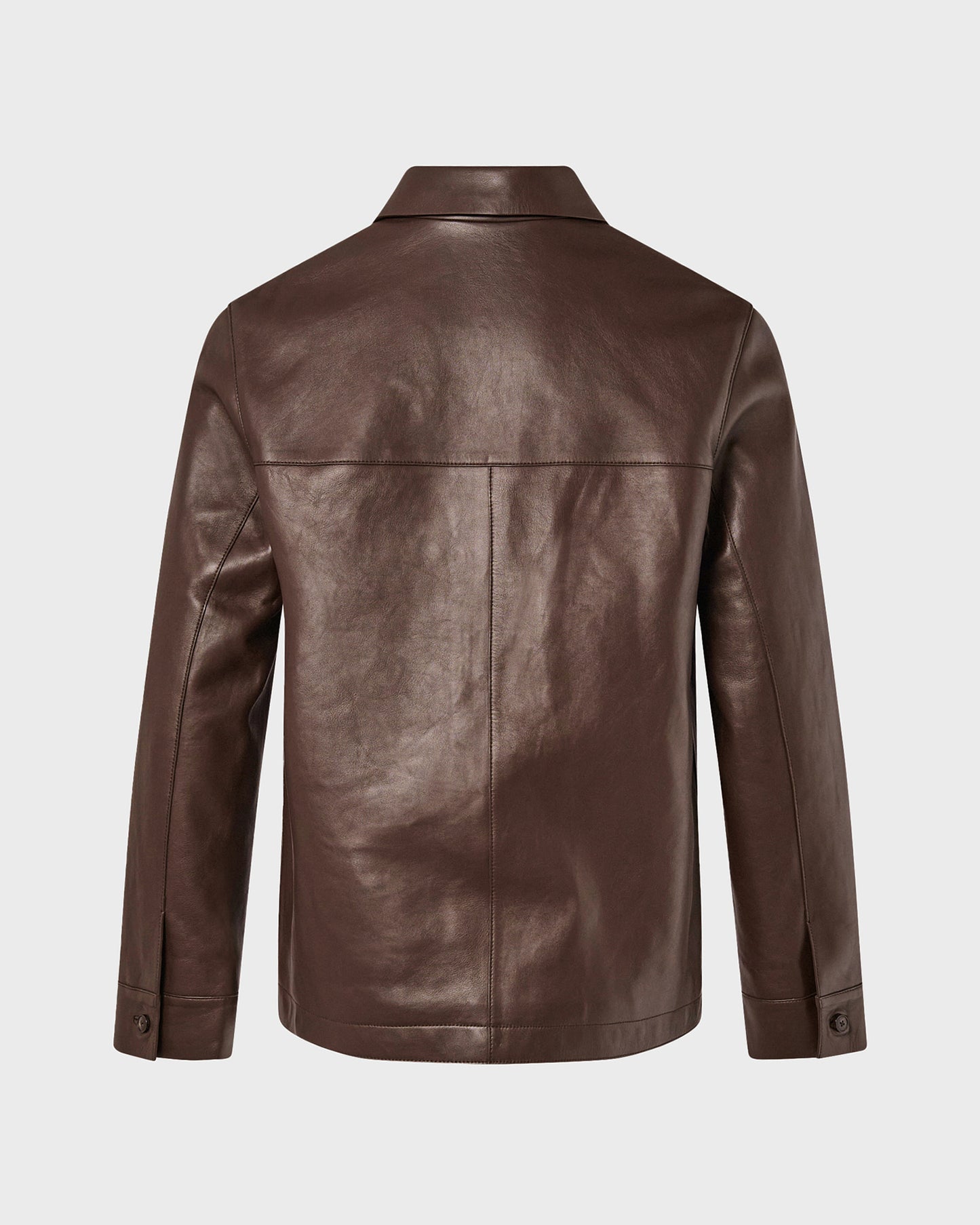 Lamb leather jacket with nappa finish