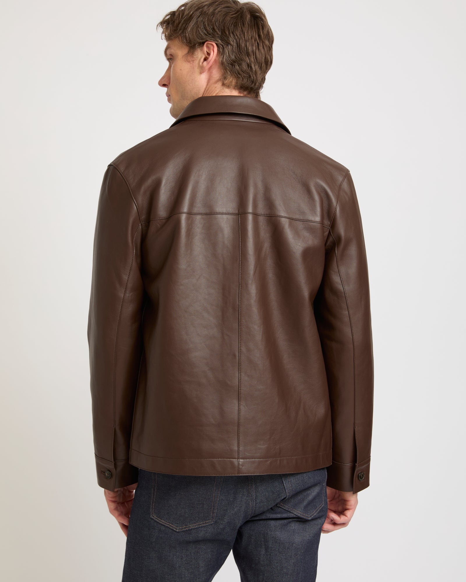 Lamb leather jacket with nappa finish -Yves Salomon - New spring summer collection