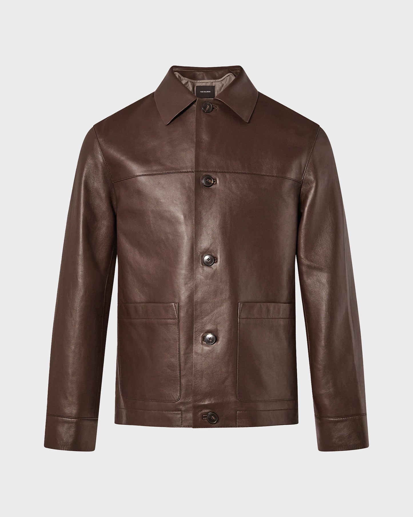 Lamb leather jacket with nappa finish