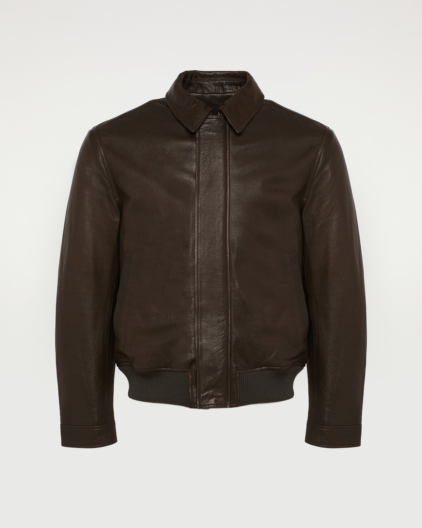 Aviator jacket in natural grain lamb leather -Yves Salomon - New spring summer collection