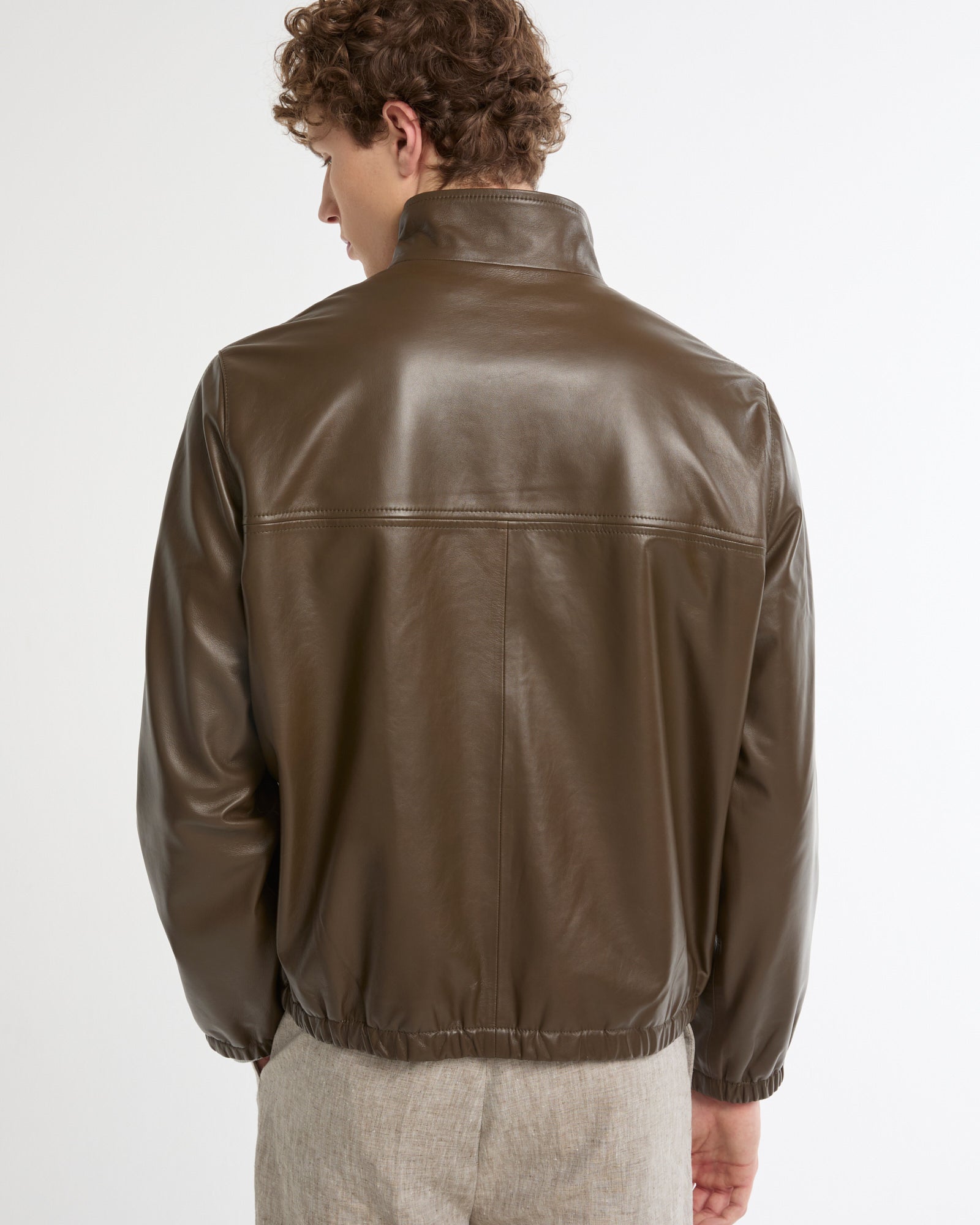 Zipped lambskin leather jacket -Yves Salomon - New spring summer collection