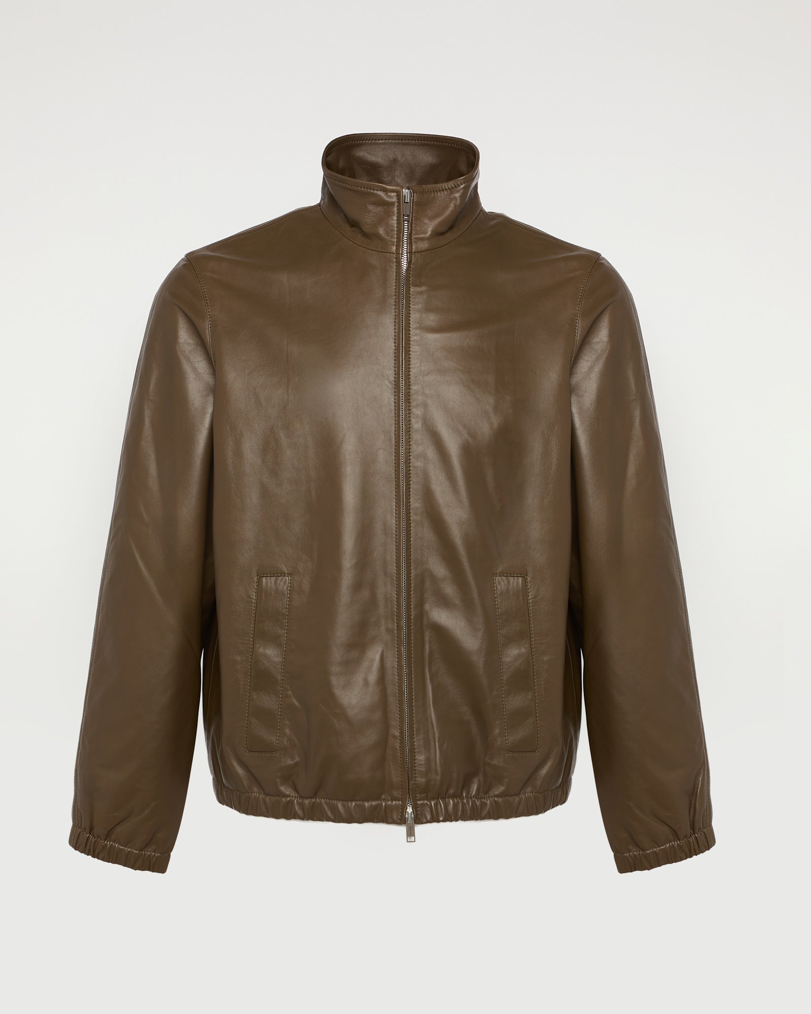 Zipped lambskin leather jacket -Yves Salomon - New spring summer collection