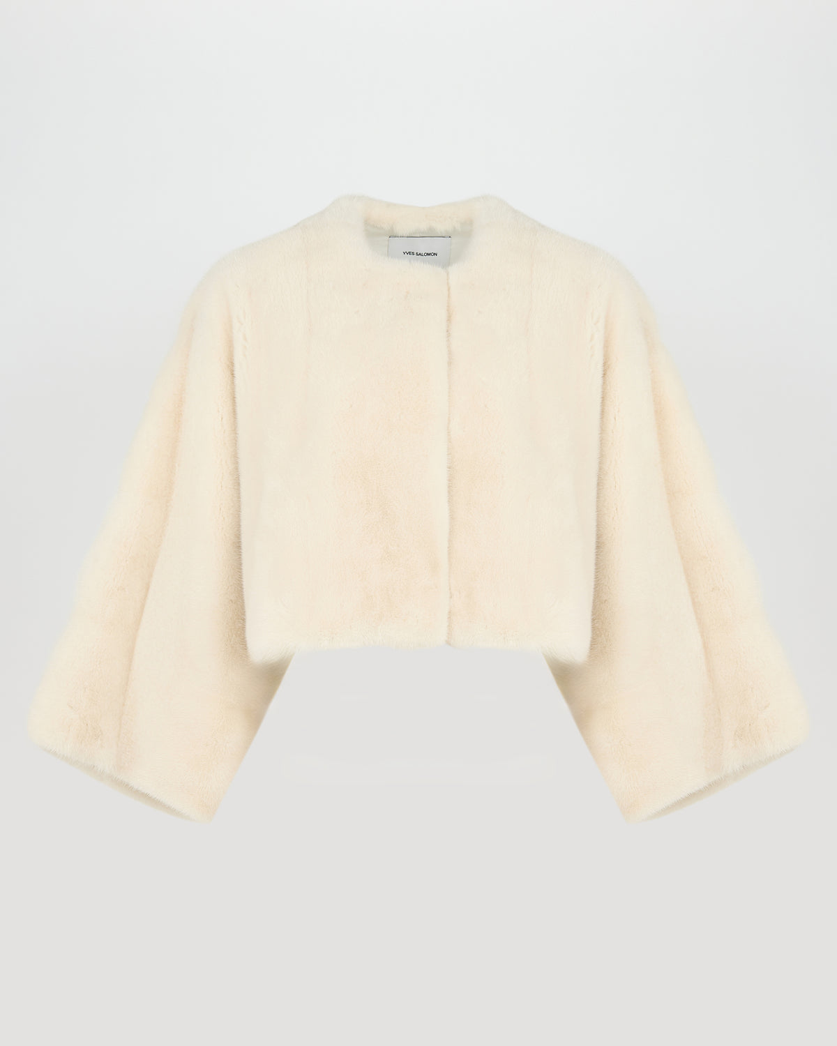 Short cape in long-haired mink fur - Yves Salomon - New Fall/Winter Collection