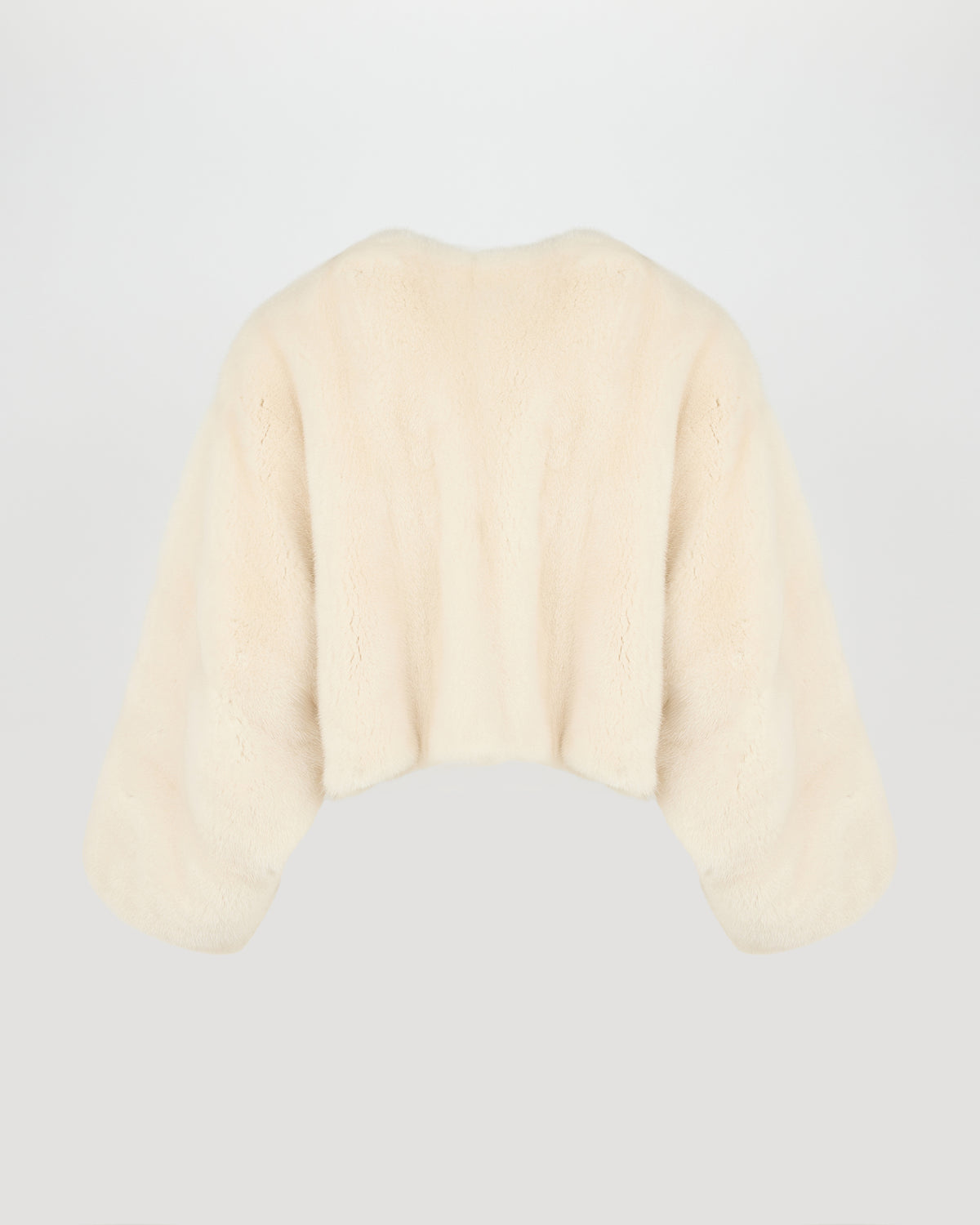 Short cape in long-haired mink fur - Yves Salomon - New Fall/Winter Collection