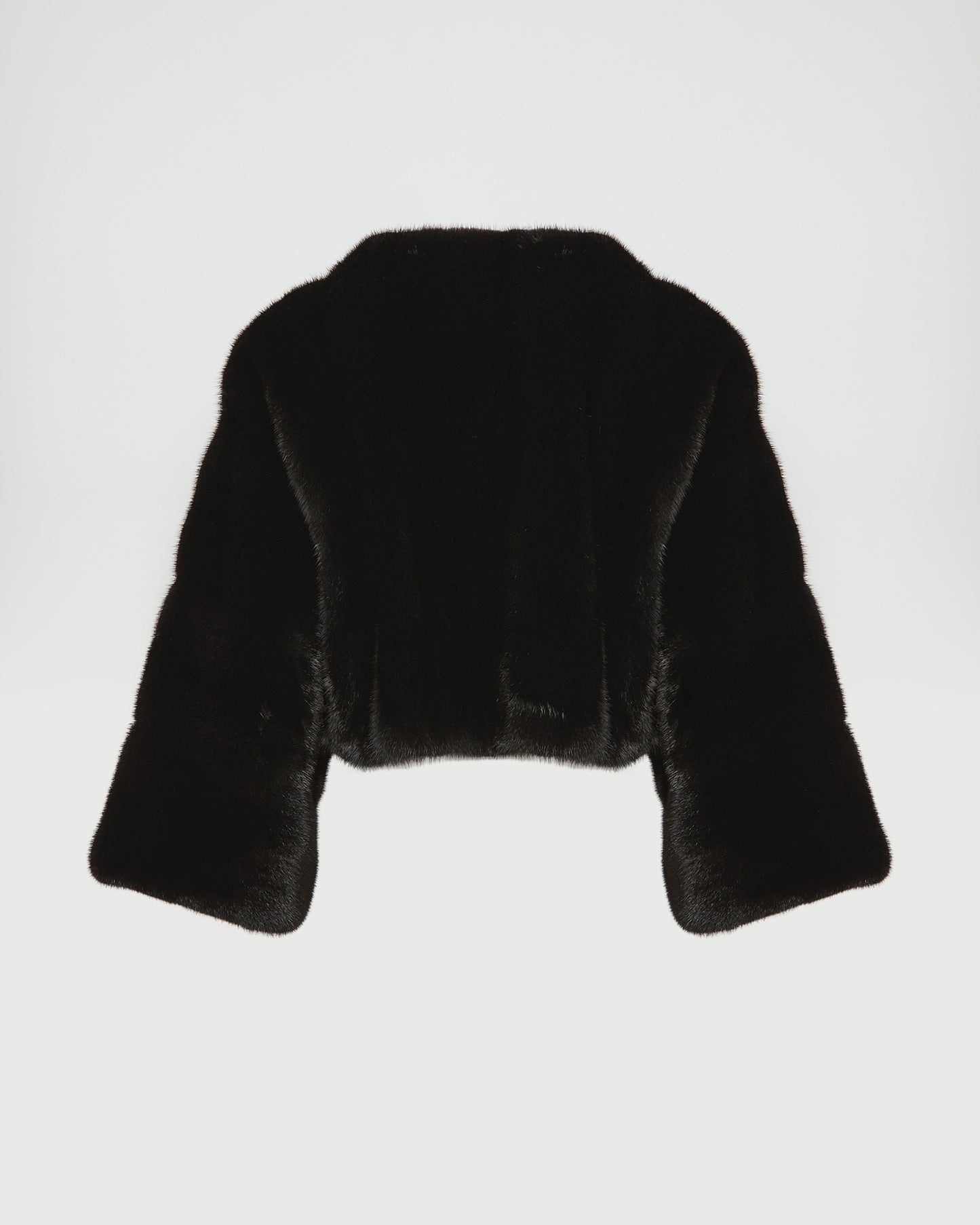 Short cape in long-haired mink fur -Yves Salomon - New spring summer collection
