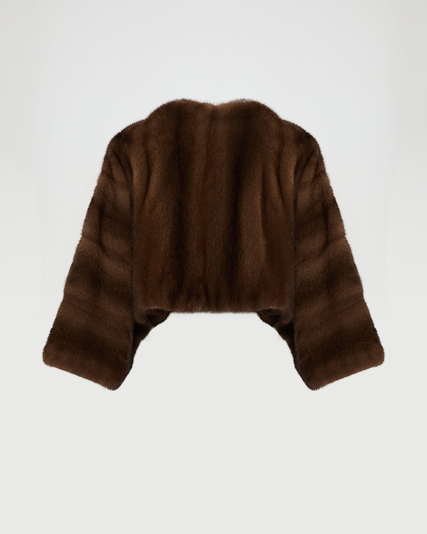 Short cape in long-haired mink fur -Yves Salomon - New spring summer collection