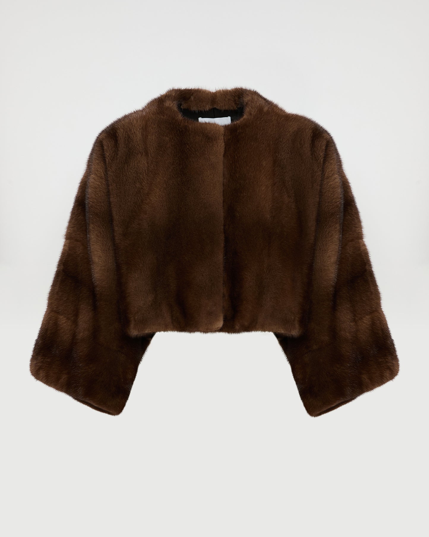 Short cape in long-haired mink fur -Yves Salomon - New spring summer collection