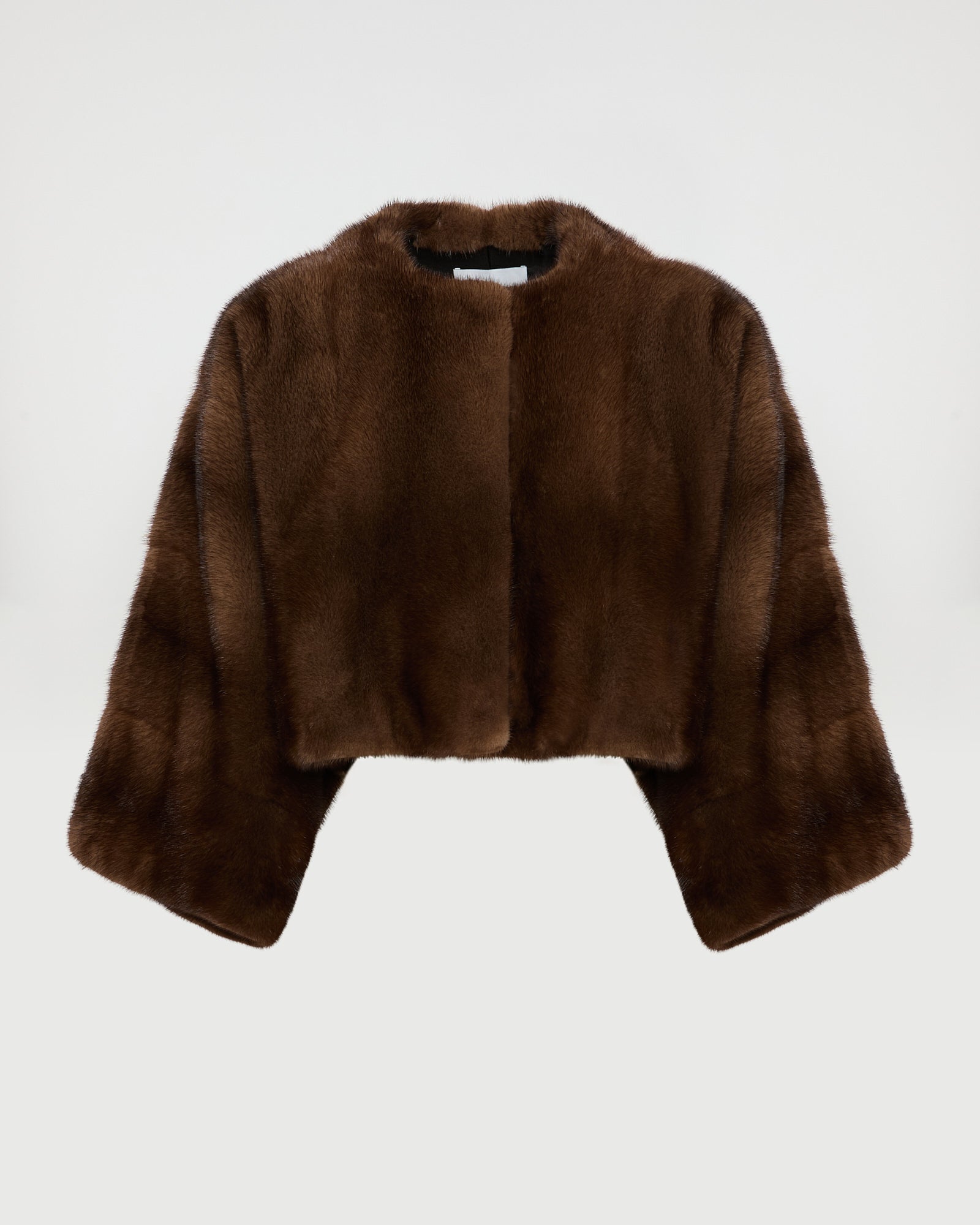 Short cape in long-haired mink fur -Yves Salomon - New spring summer collection