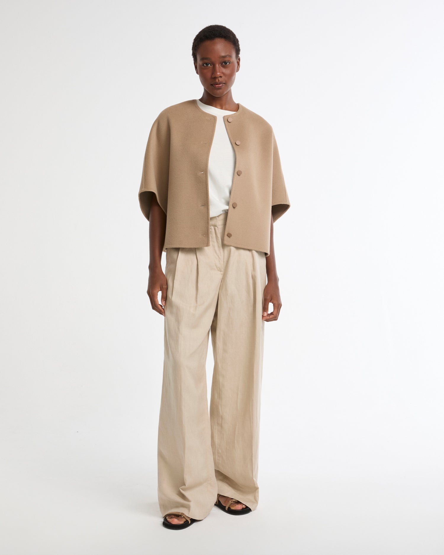 Double-sided cashmere blend jacket -Yves Salomon - New spring summer collection