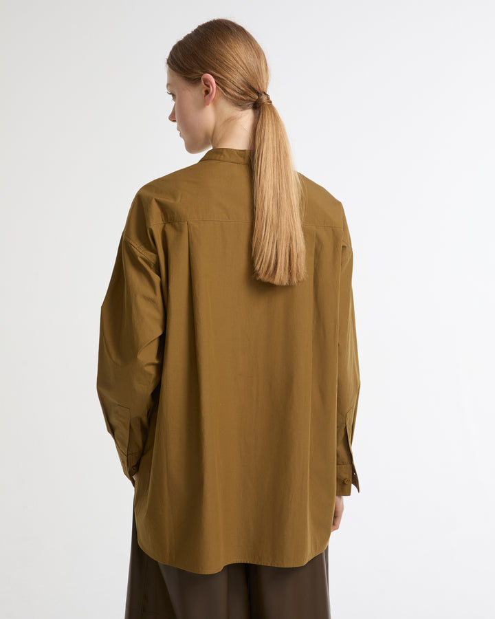 Long sleeve poplin shirt -Yves Salomon - New spring summer collection