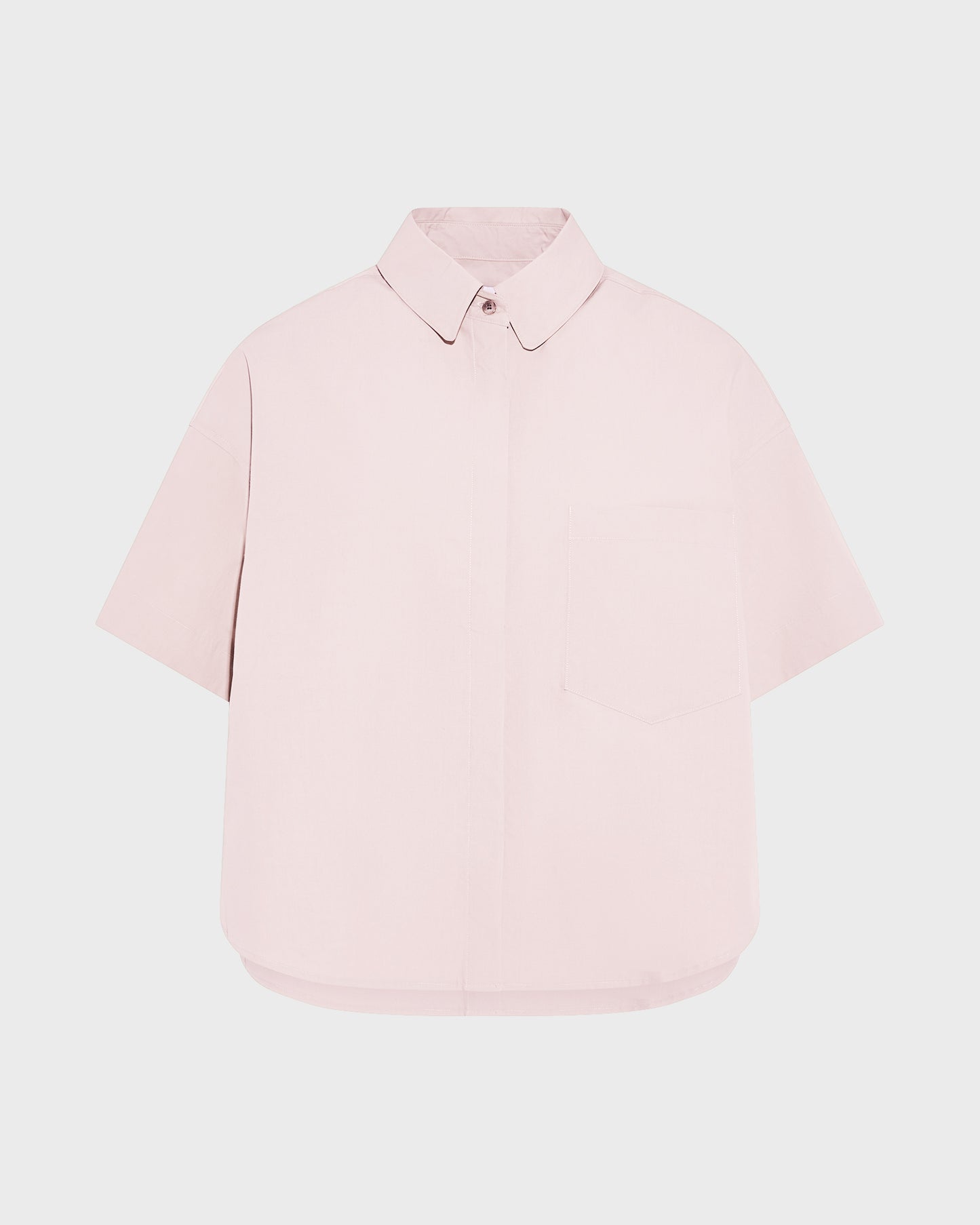 Short sleeve poplin shirt -Yves Salomon - New spring summer collection