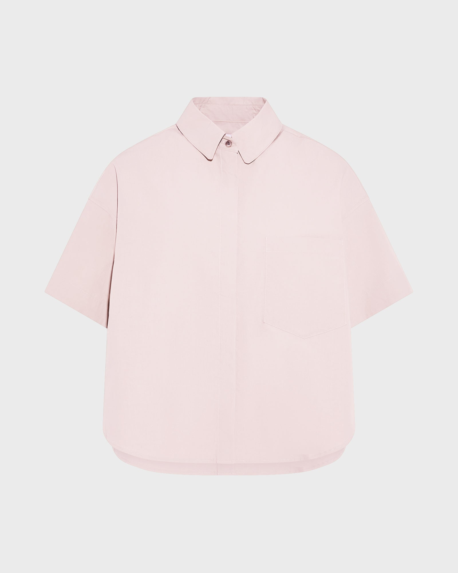 Short sleeve poplin shirt -Yves Salomon - New spring summer collection