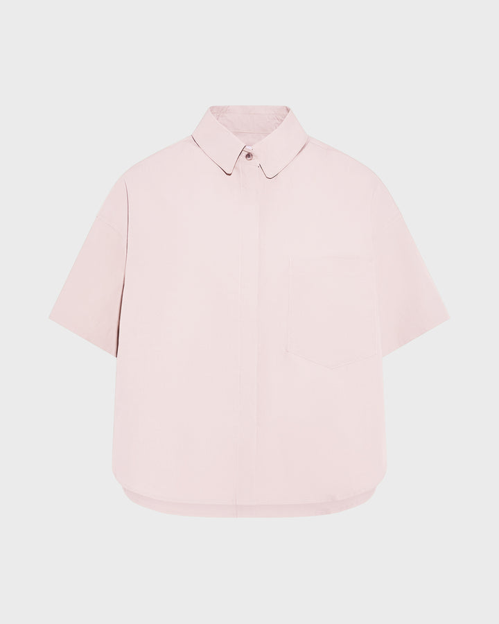 Short sleeve poplin shirt