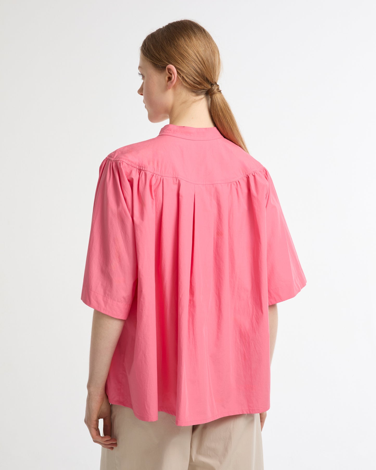 Wide poplin blouse -Yves Salomon - New spring summer collection