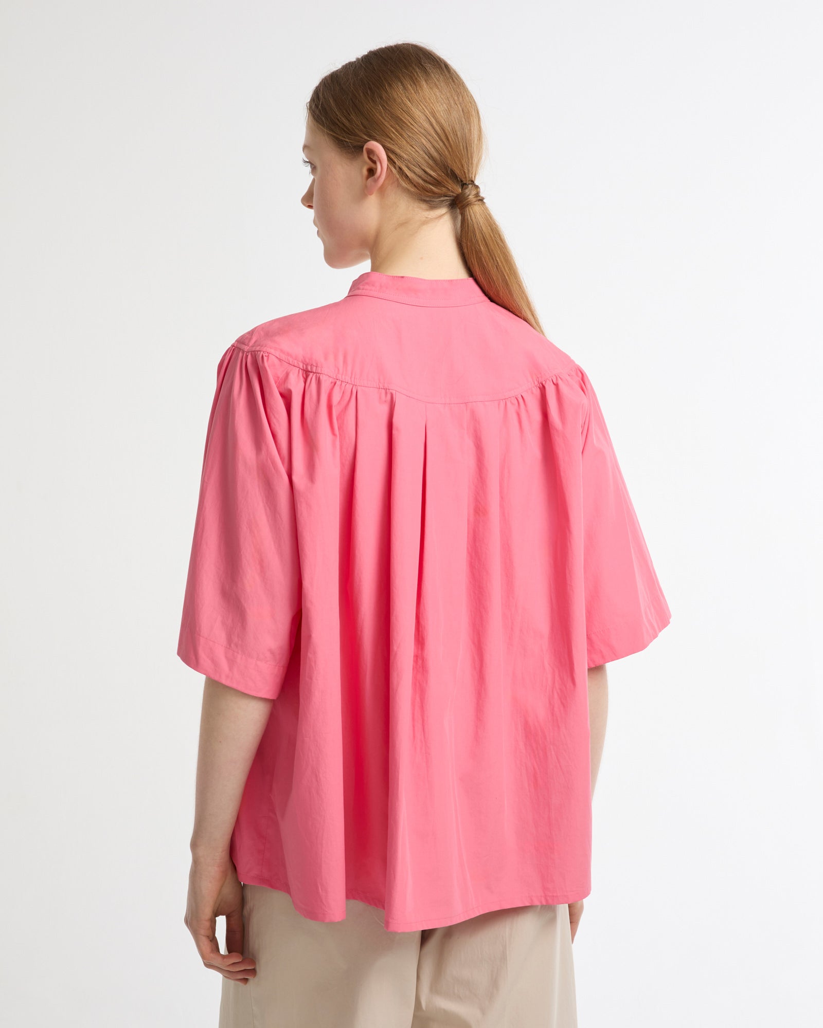 Wide poplin blouse -Yves Salomon - New spring summer collection