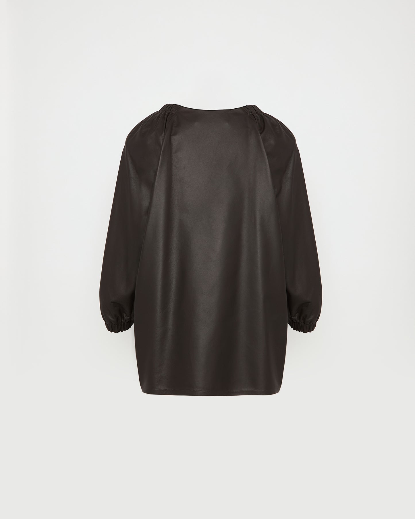 Flowing leather blouse -Yves Salomon - New spring summer collection