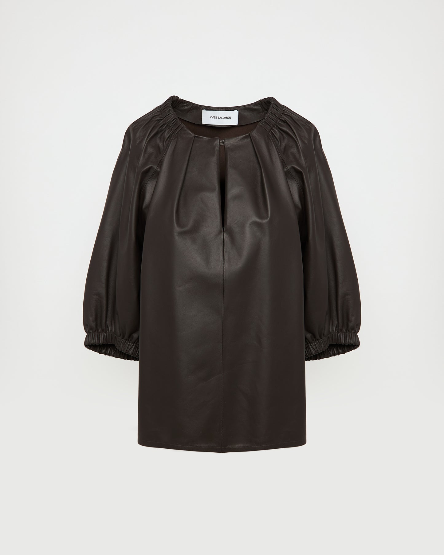 Flowing leather blouse -Yves Salomon - New spring summer collection
