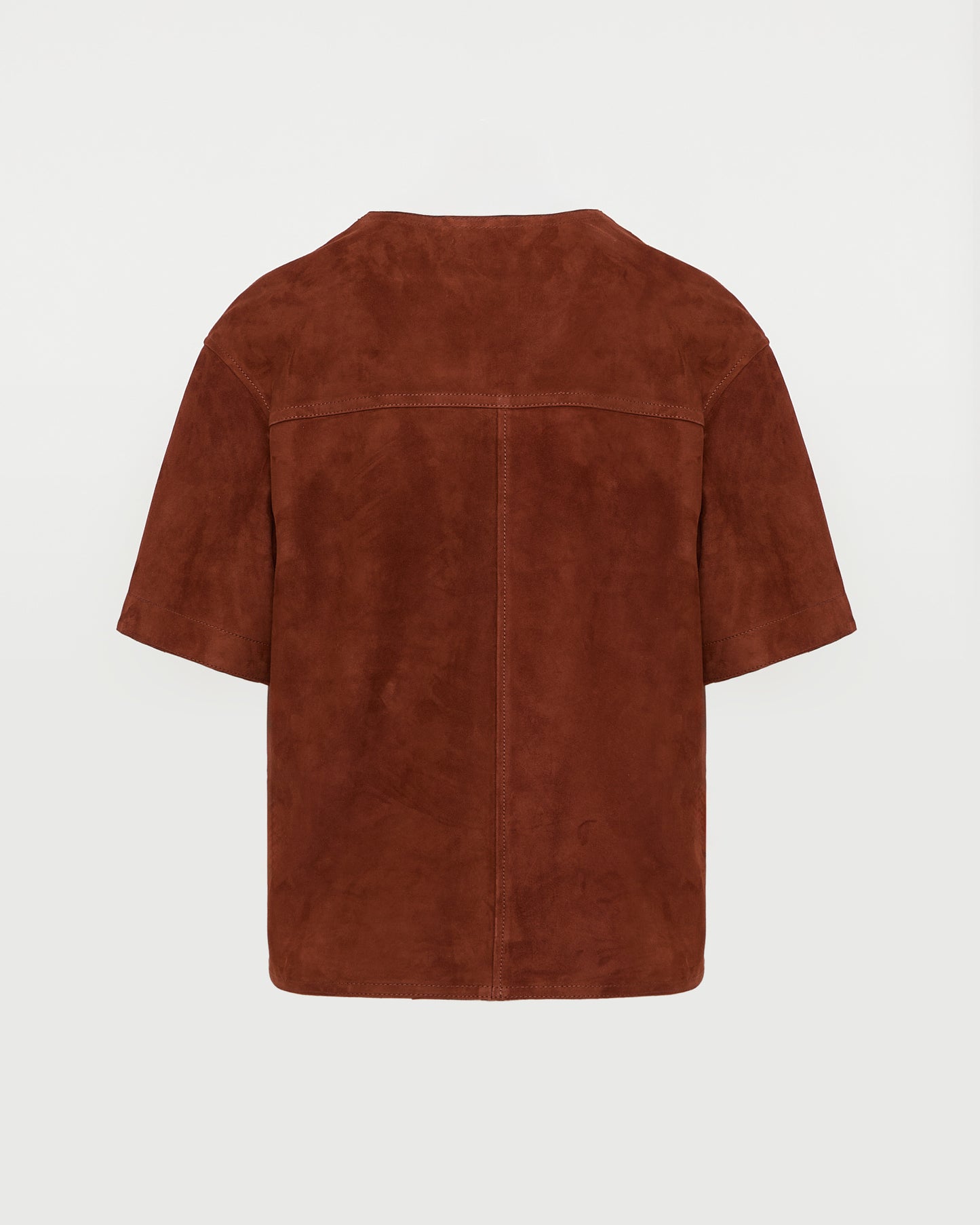 Double-sided lambskin short-sleeved blouse -Yves Salomon - New spring summer collection