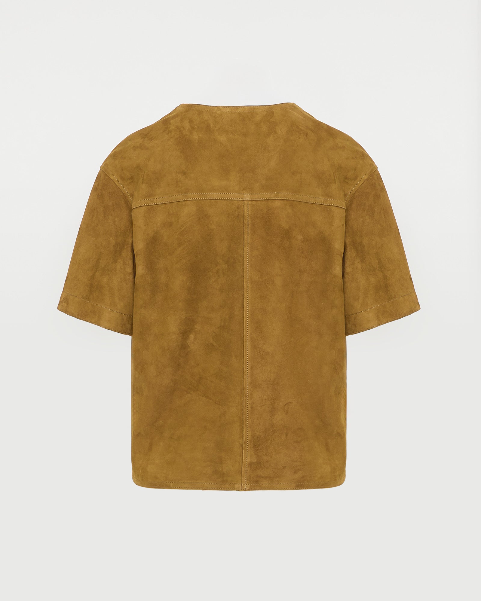 Double-sided lambskin short-sleeved blouse -Yves Salomon - New spring summer collection