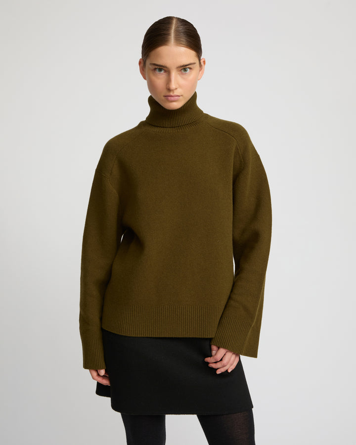 Polo-neck sweater -Yves Salomon