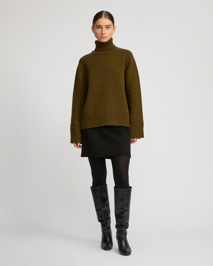 Polo-neck sweater -Yves Salomon