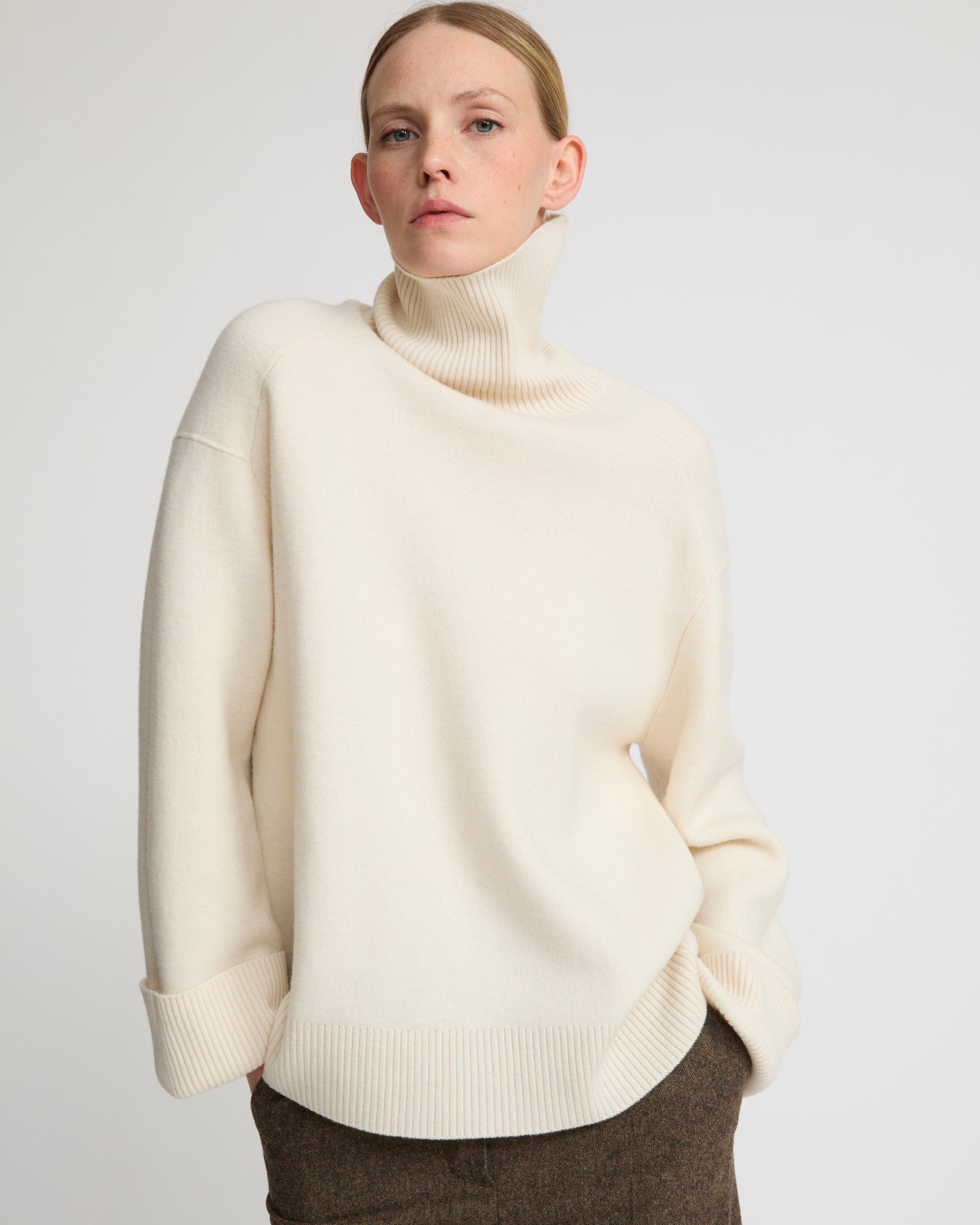 Polo-neck sweater -Yves Salomon