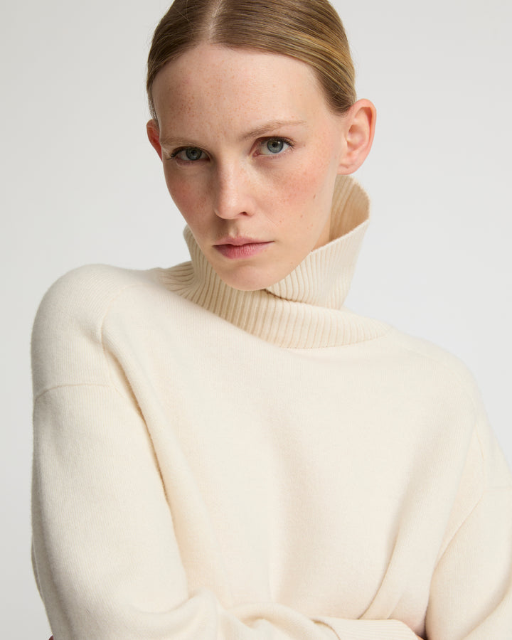 Polo-neck sweater -Yves Salomon