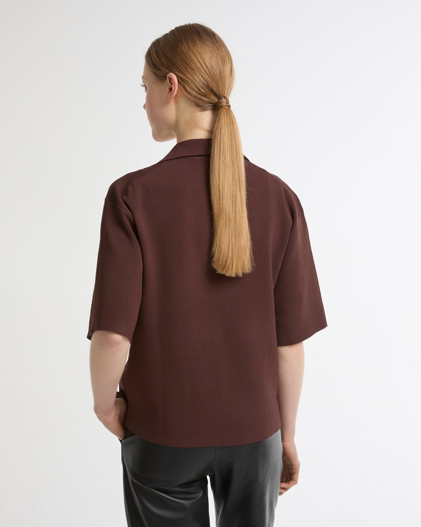 Knit polo shirt -Yves Salomon - New spring summer collection