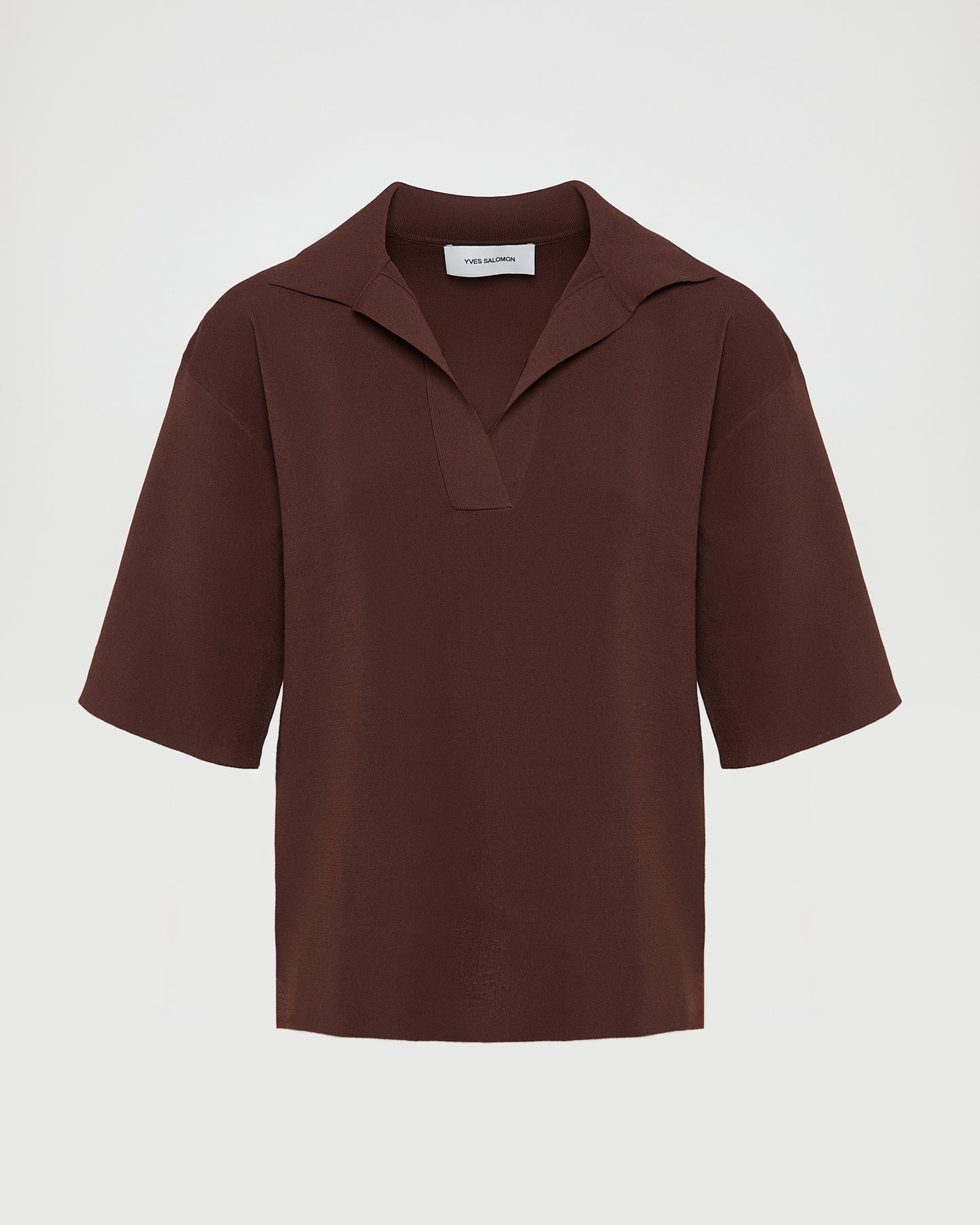 Knit polo shirt -Yves Salomon - New spring summer collection