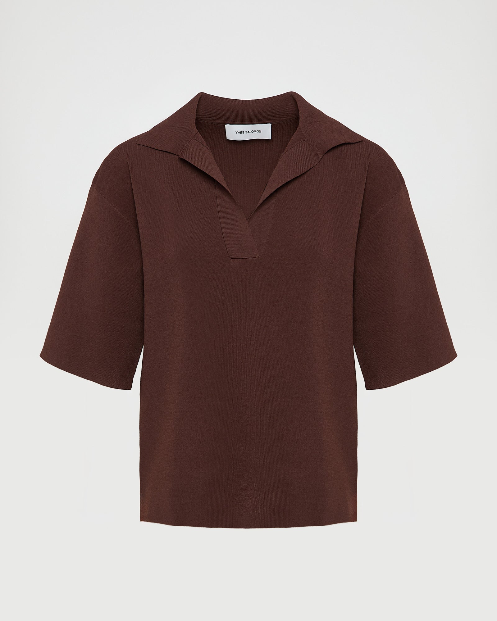 Knit polo shirt -Yves Salomon - New spring summer collection