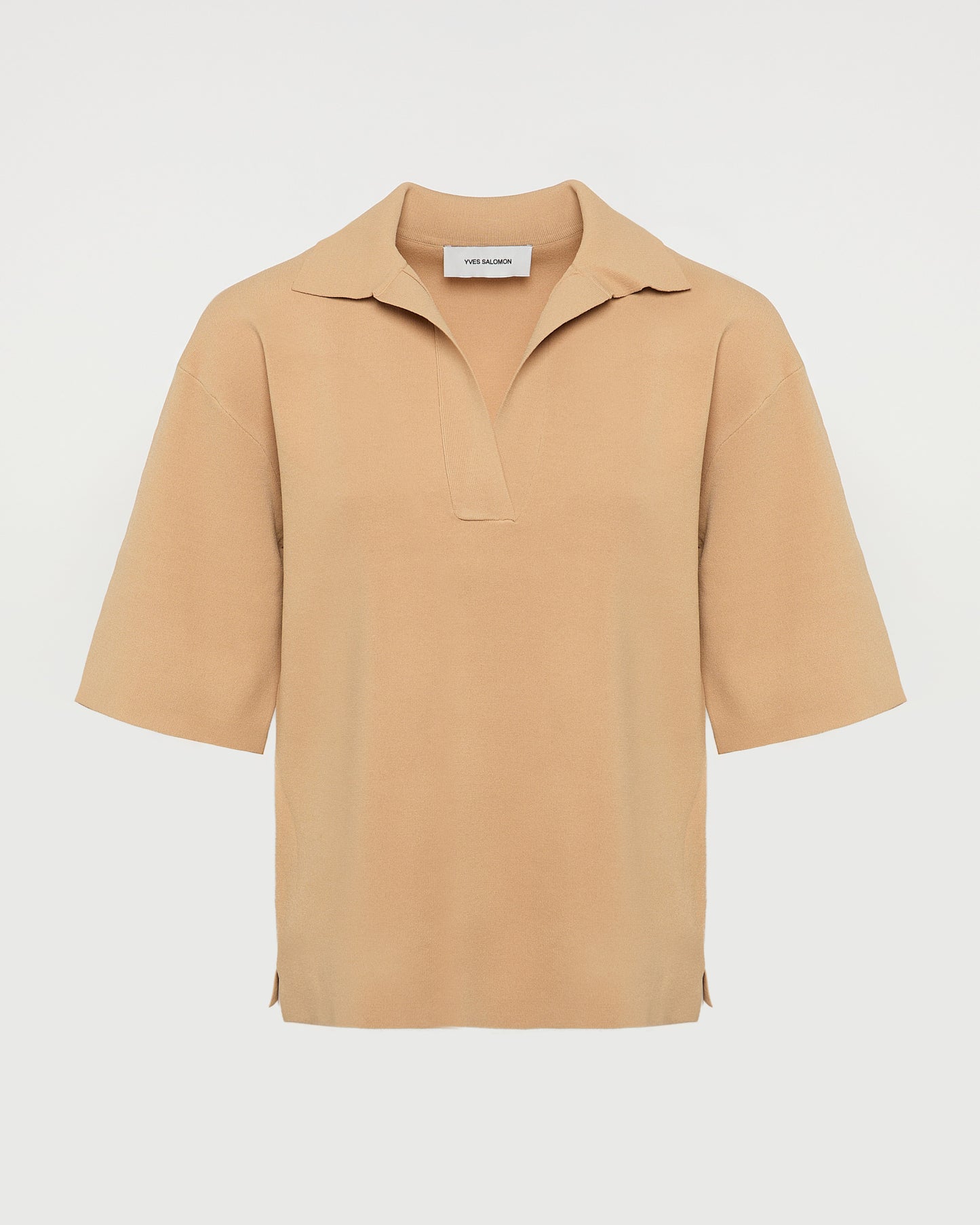 Knit polo shirt -Yves Salomon - New spring summer collection