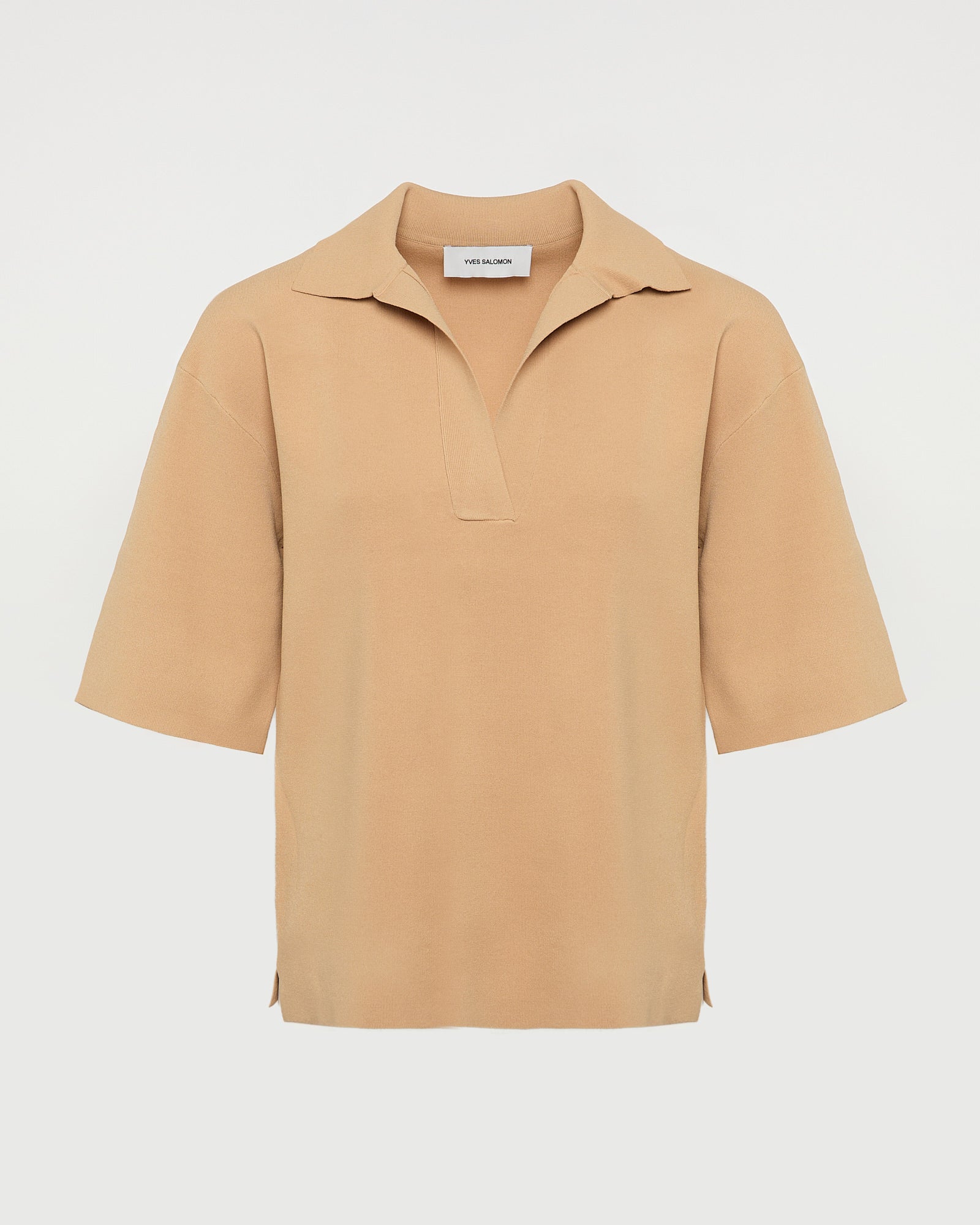 Knit polo shirt -Yves Salomon - New spring summer collection