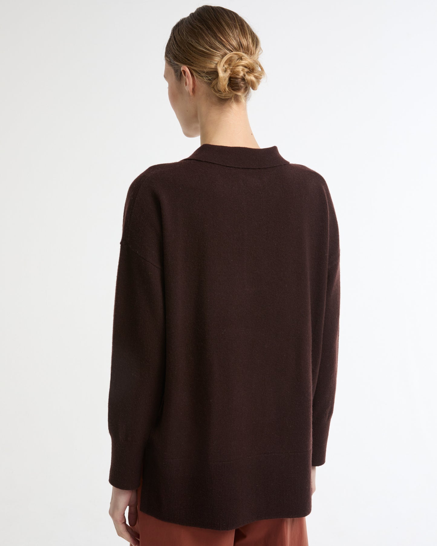 Merino knit polo shirt -Yves Salomon - New spring summer collection