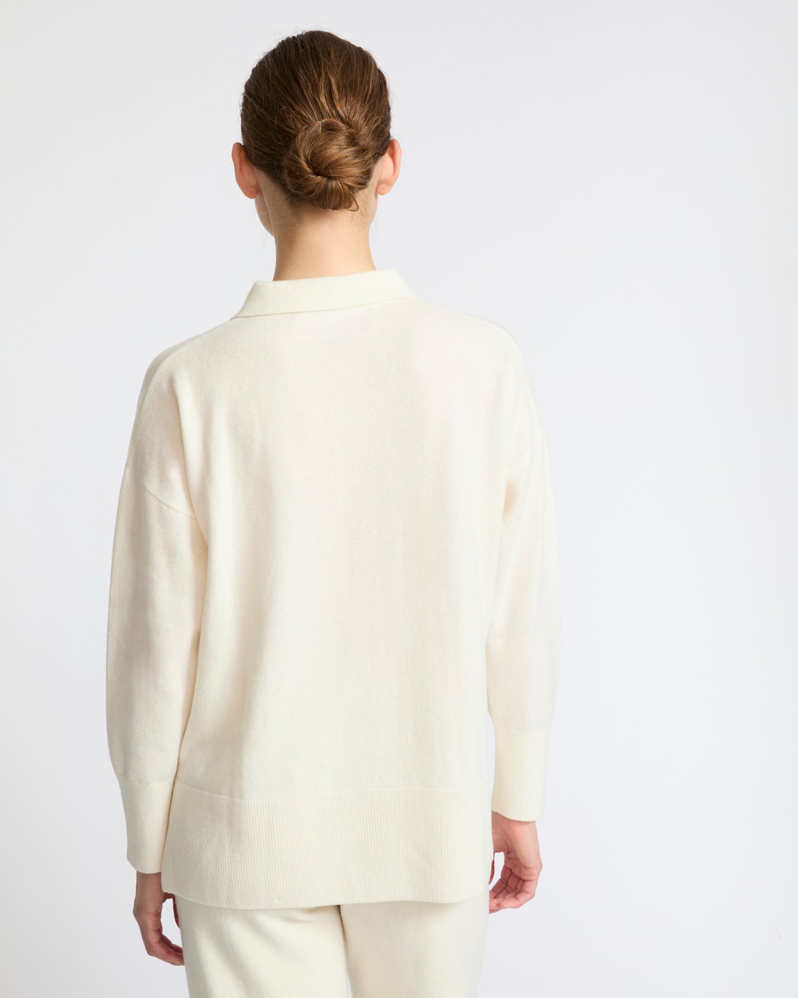 Merino knit polo shirt - Yves Salomon - New Fall Winter Collection