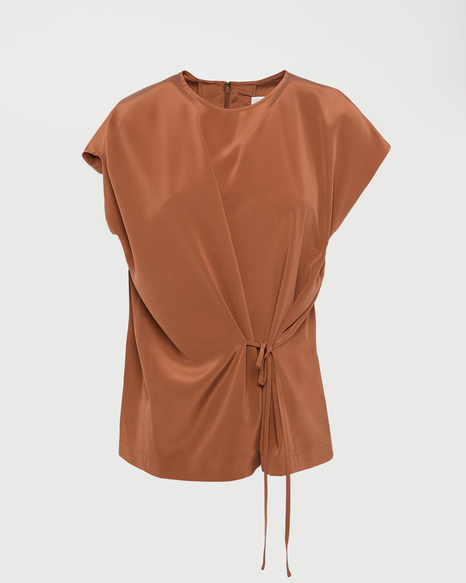Fluid silk crepe top -Yves Salomon - New spring summer collection