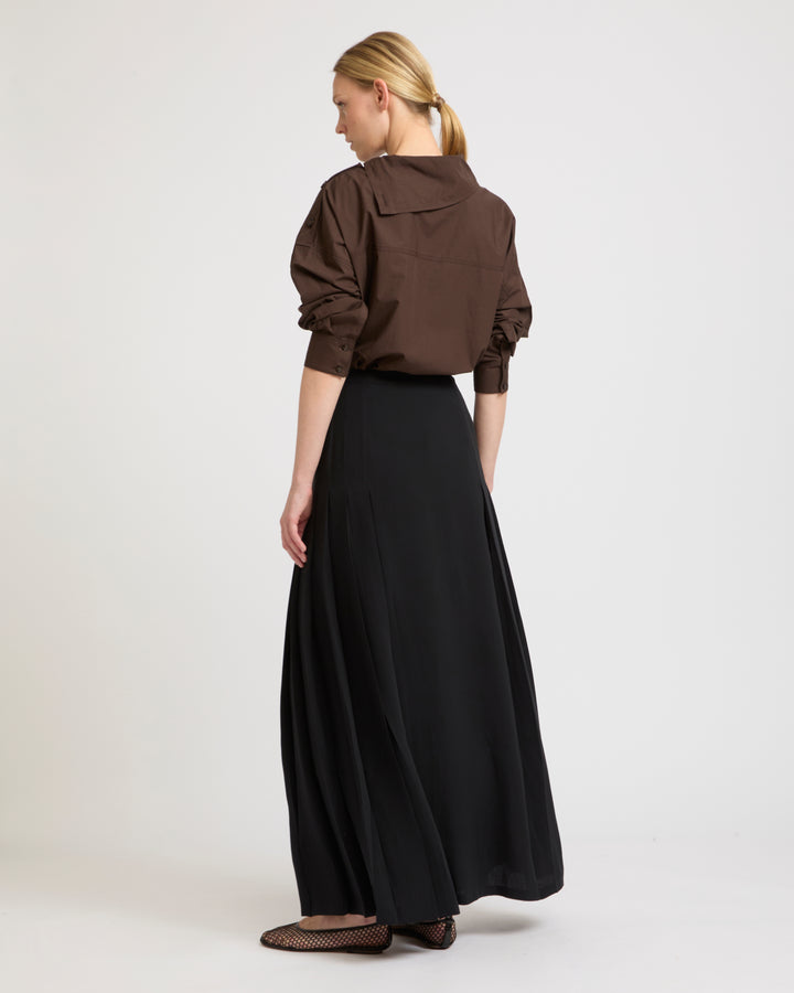 Silk crepe wrap skirt -Yves Salomon - New spring summer collection