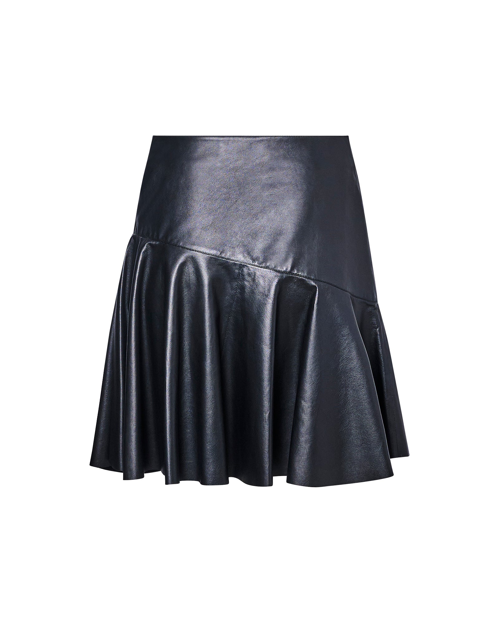 Leather ruffle skirt -Yves Salomon - New spring summer collection