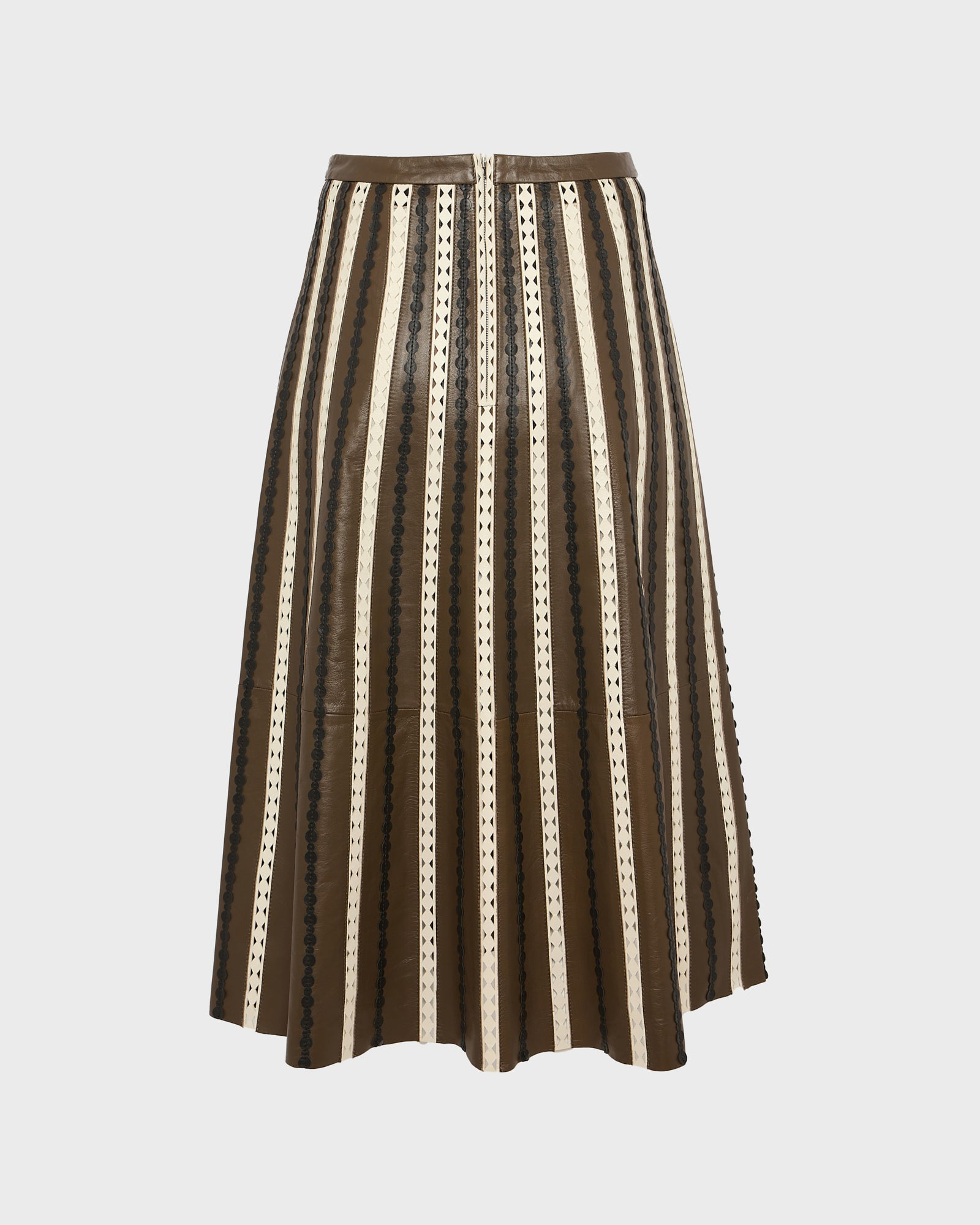 Perforated leather maxi skirt -Yves Salomon - New spring summer collection