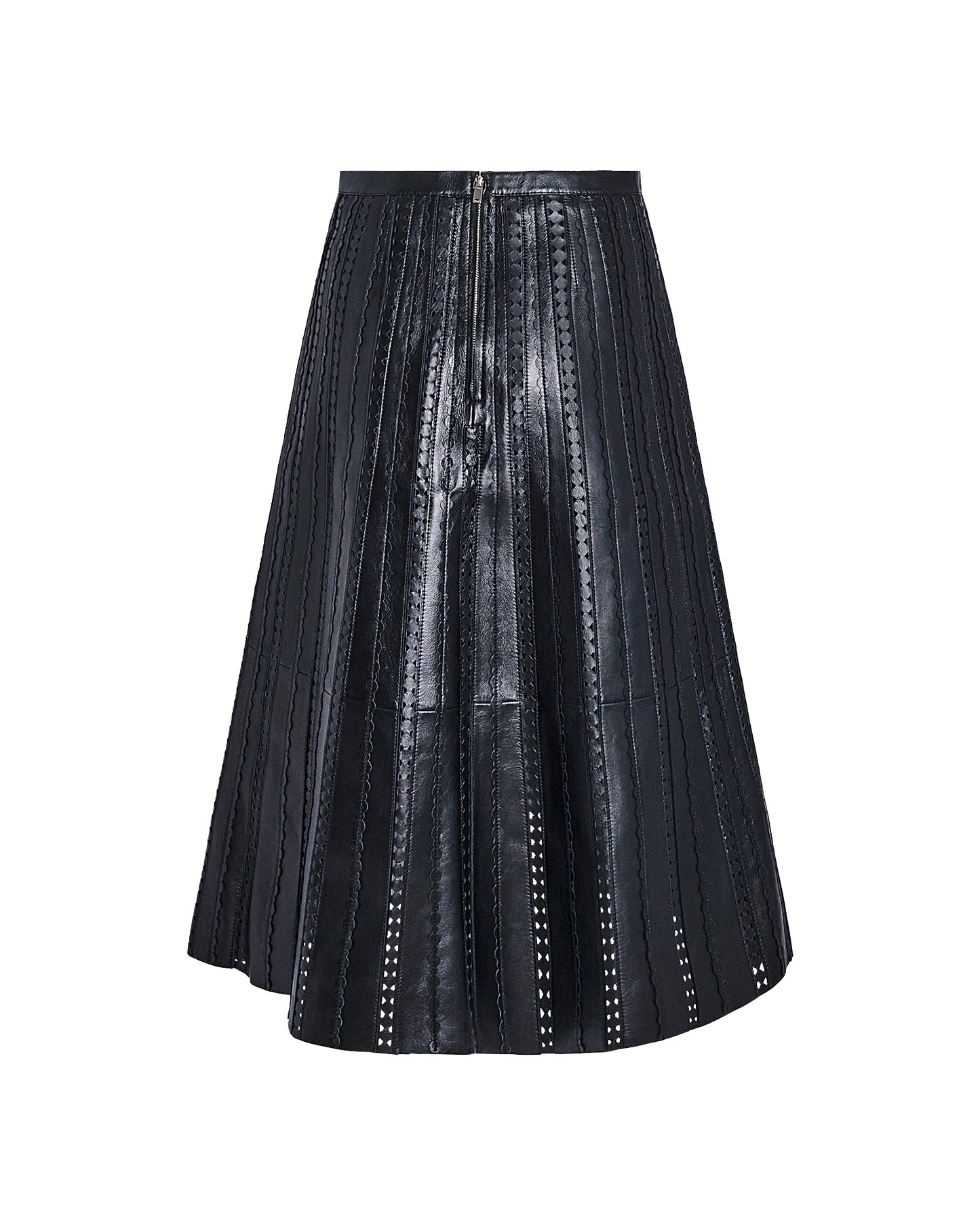 Perforated leather maxi skirt -Yves Salomon - New spring summer collection