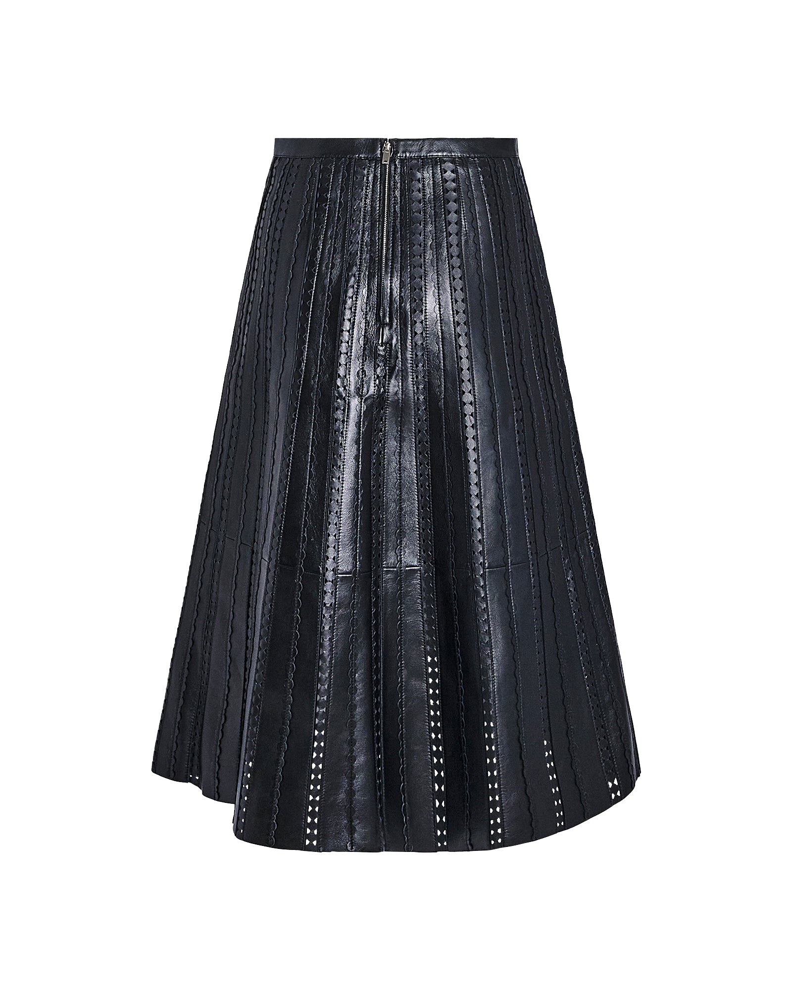 Perforated leather maxi skirt -Yves Salomon - New spring summer collection